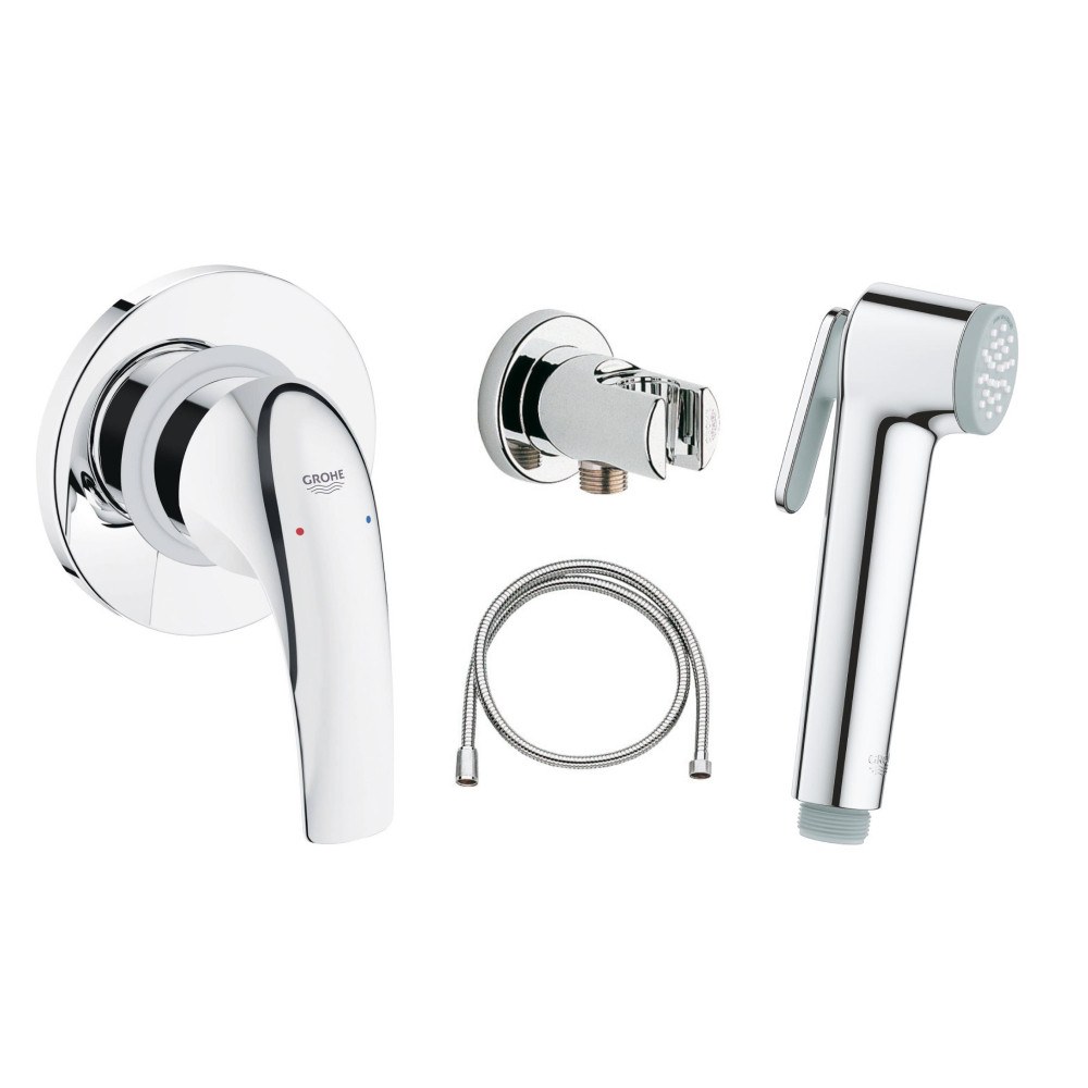 129185 Набор с гигиеническим душем GROHE BauCurve, хром