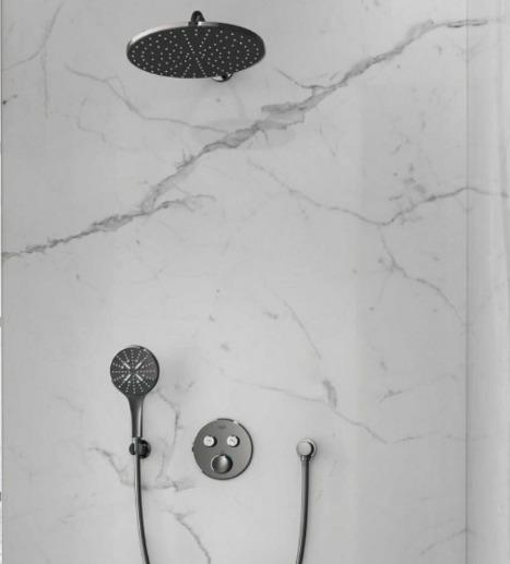 26066AL0 Верхний душ GROHE Rainshower с кронштейном, темный графит матовый