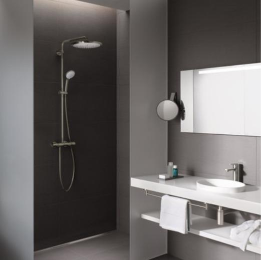 26075AL0 Душевая система GROHE Euphoria System 310 с термостатом, тёмный графит матовый