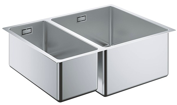 31576SD0 GROHE K700U Мойка для кухни под столешницу, 2 чаши, нержавеющая сталь