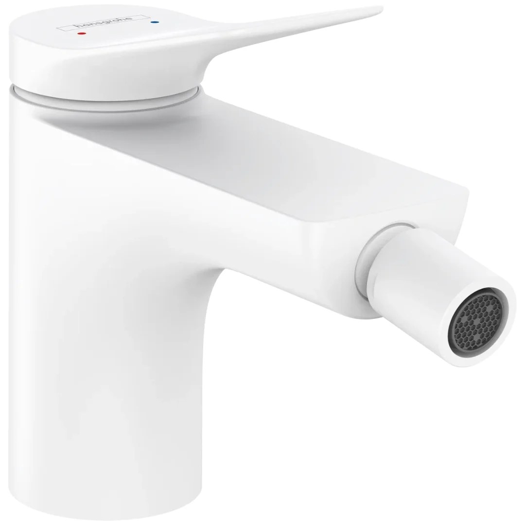 Смеситель для биде с донным клапаном, белый Hansgrohe Vivenis 75200700