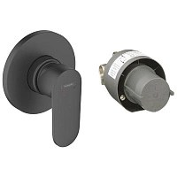 Смеситель для душа со скрытой монтажной частью, черный Hansgrohe Vernis Blend 71663670