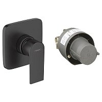 Смеситель для душа со скрытой монтажной частью, черный Hansgrohe Vernis Shape 71662670