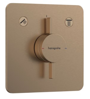 Смеситель для душа, встраиваемый, бронза Hansgrohe DuoTurn Q 75414140