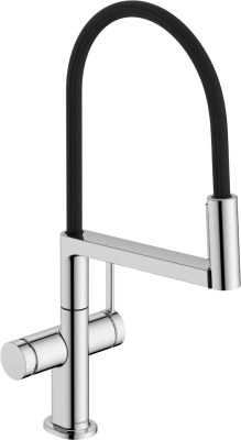 Смеситель для кухни, хром-черный Hansgrohe Talis M54 72861000