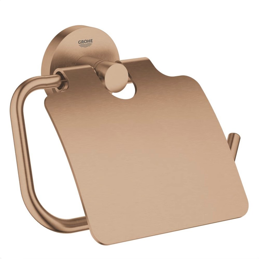Держатель для туалетной бумаги с крышкой GROHE Essentials, теплый закат матовый 40367DL1