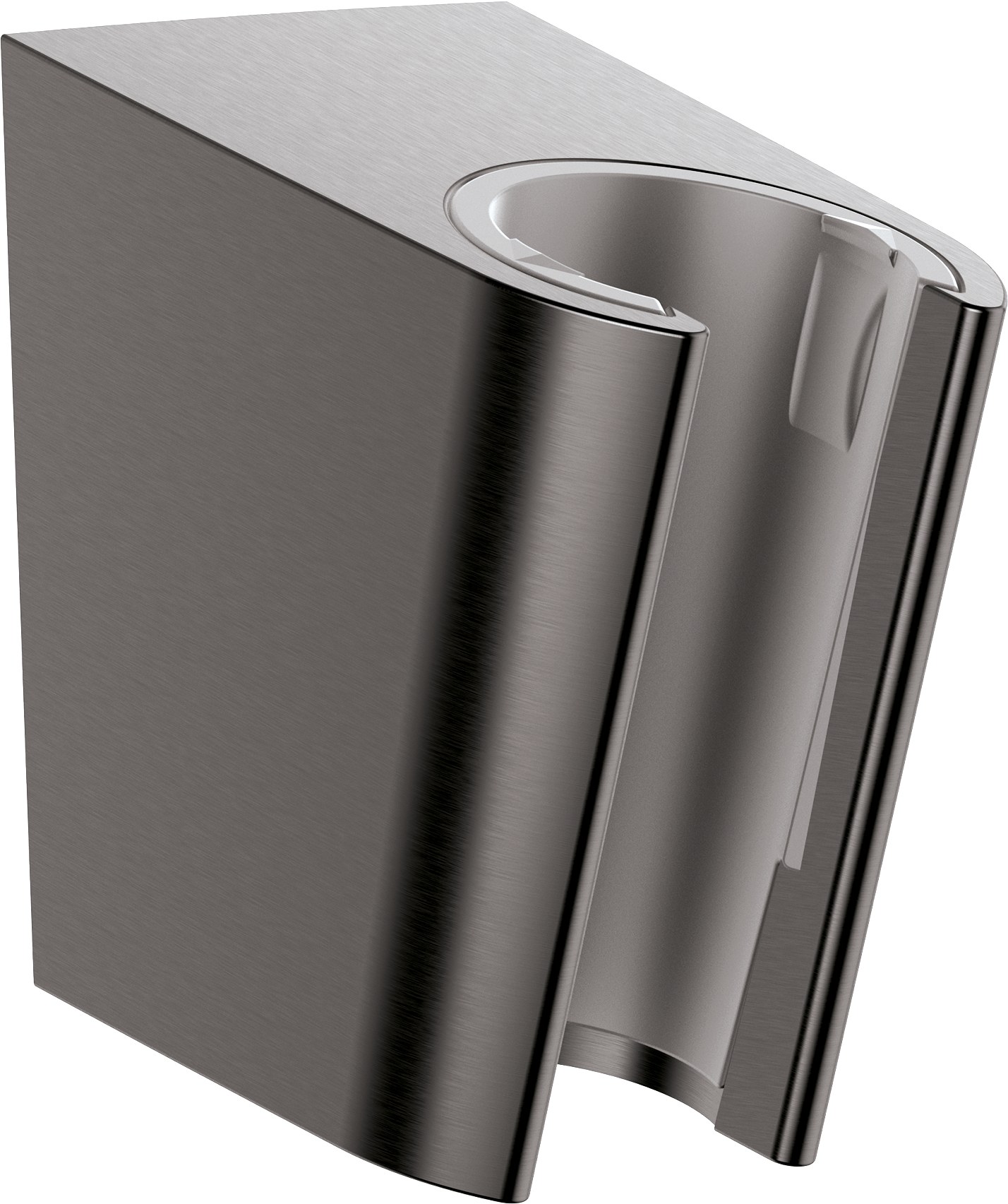 Держатель ручного душа, шлифованный черный хром Hansgrohe Porter S 28331340