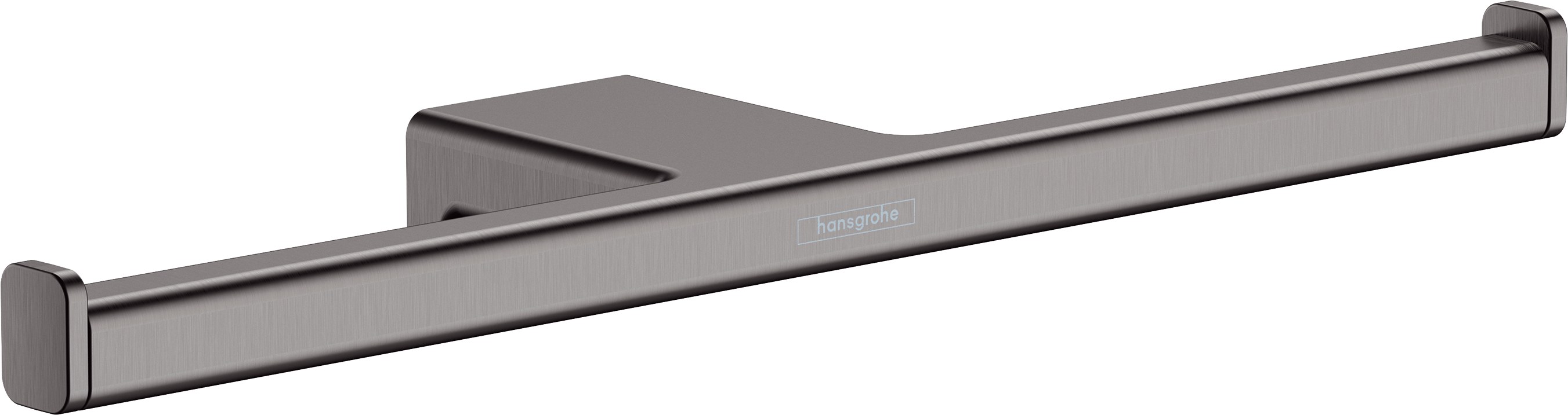 Держатель туалетной бумаги, двойной, шлифованный черный хром Hansgrohe AddStoris 41748340