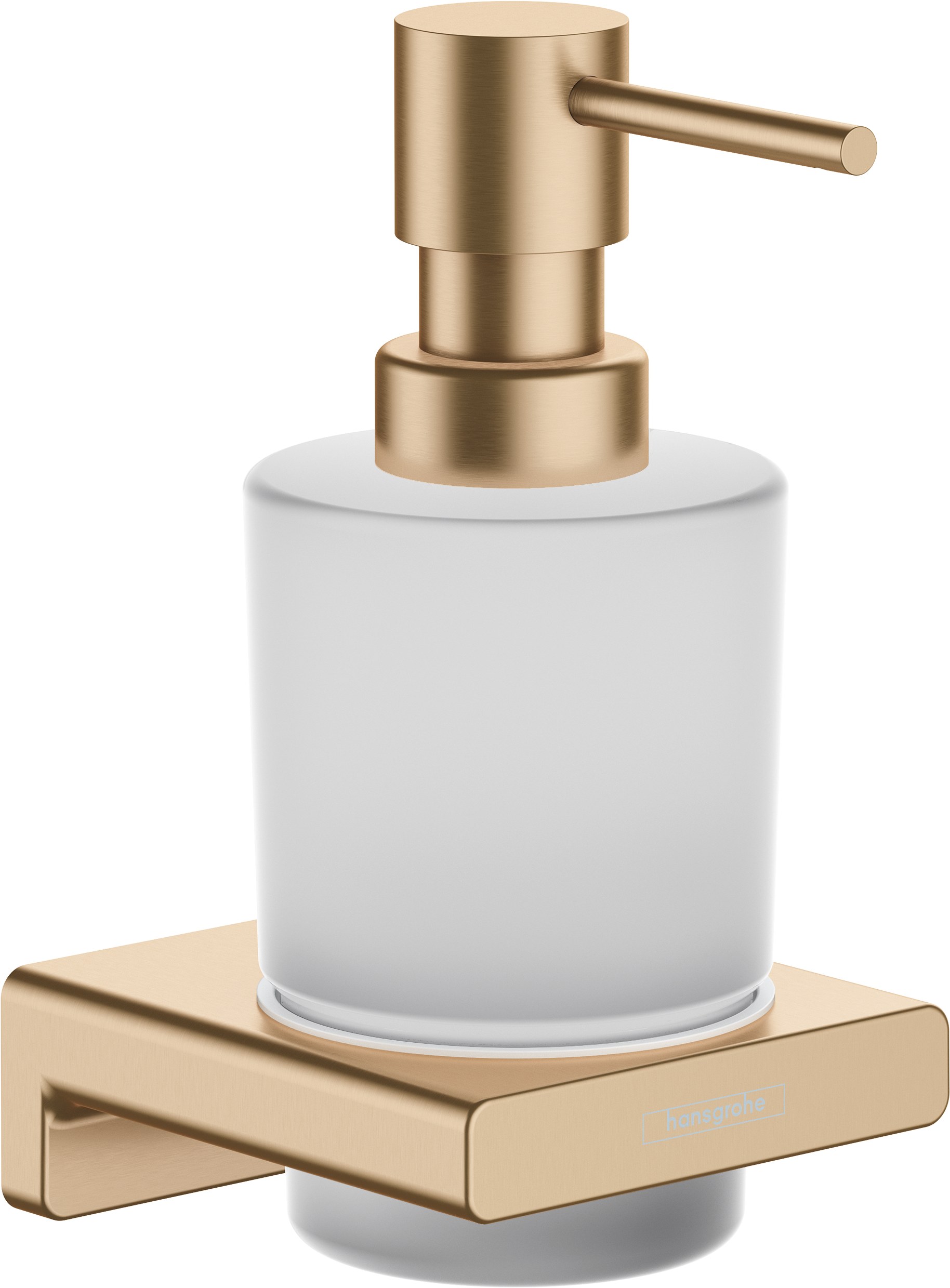 Дозатор жидкого мыла с держателем, шлифованная бронза Hansgrohe AddStoris 41745140