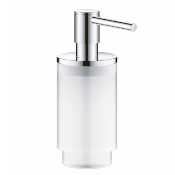 Дозатор жидкого мыла GROHE Selection, хром/прозрачный белый 41028000
