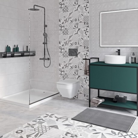 Душевая система BRASKO BLACK 63112 (смеситель термостатический) 3 режима шланг 150 металл черный