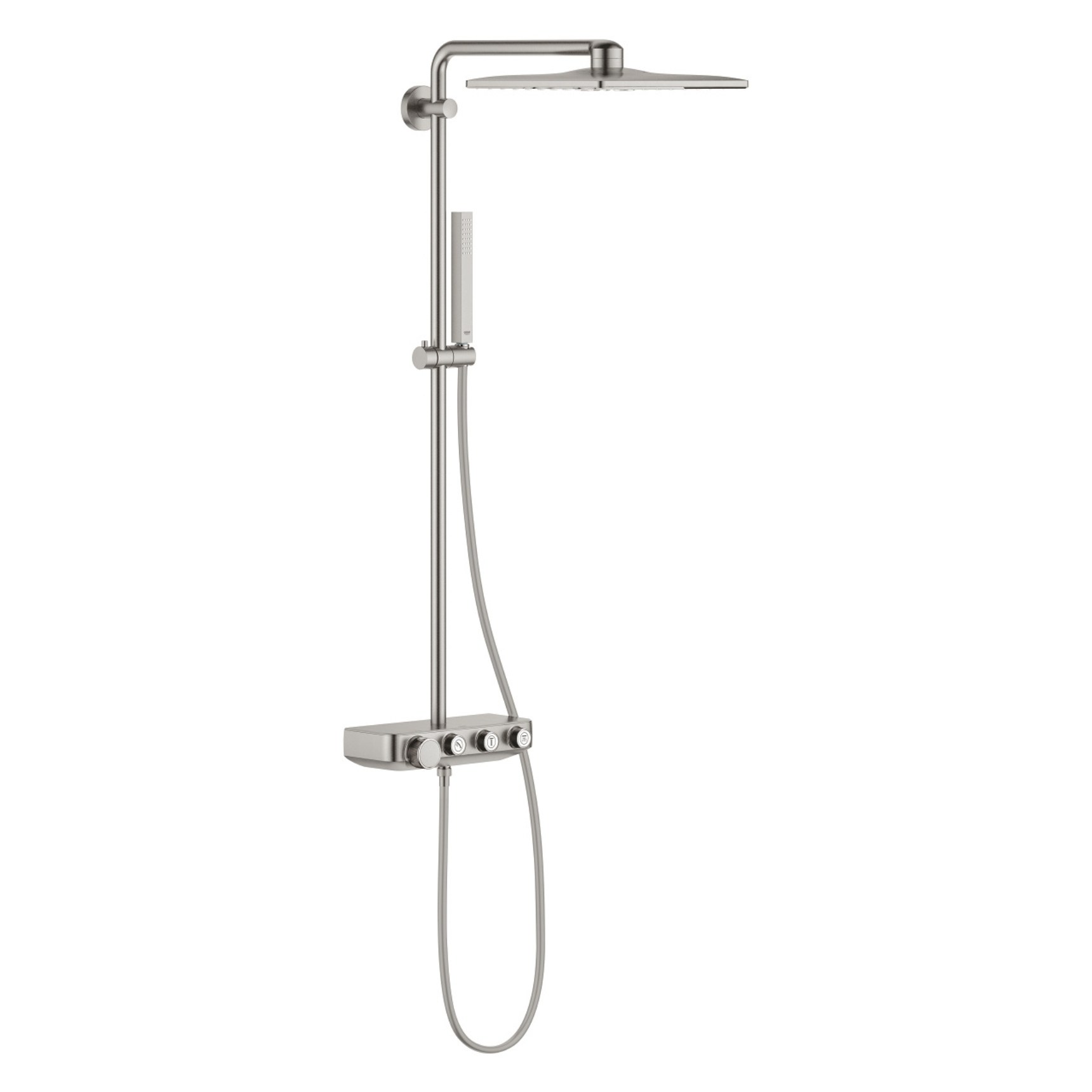 Душевая система GROHE Euphoria SmartControl 310 DUO Cube с термостатом, суперсталь 26508DC0