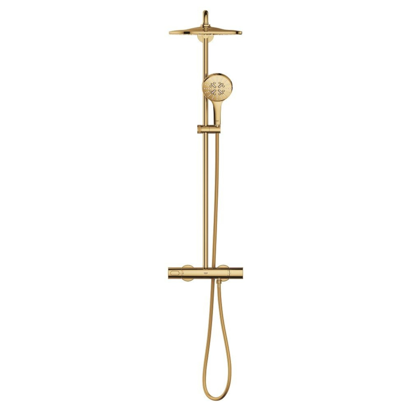 Душевая система с термостатом GROHE Rainshower SmartActive 310, холодный рассвет, глянец 26836GL0