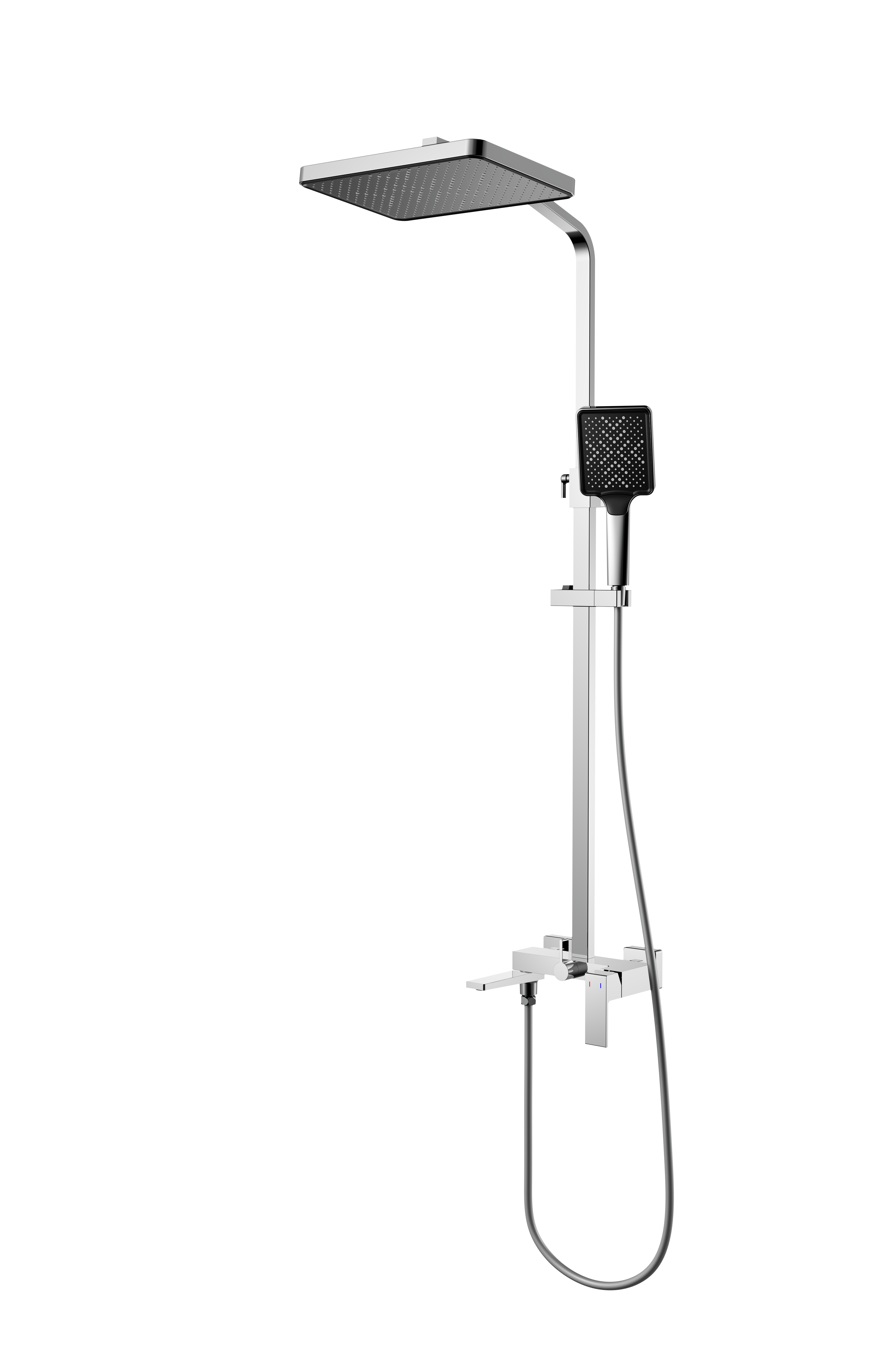Душевая стойка с изливом и ручной лейкой TAP T-3002-13 Хром