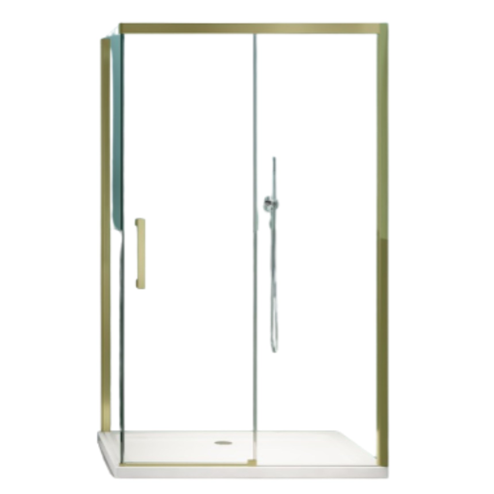 Душевое ограждение Minotti Classic 1200 900 Gold