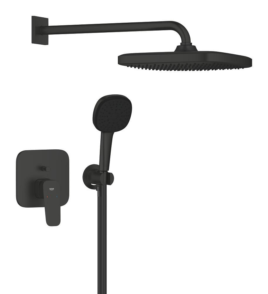 Душевая система со смесителем для душа, черный Grohe Cubeo 1053362430