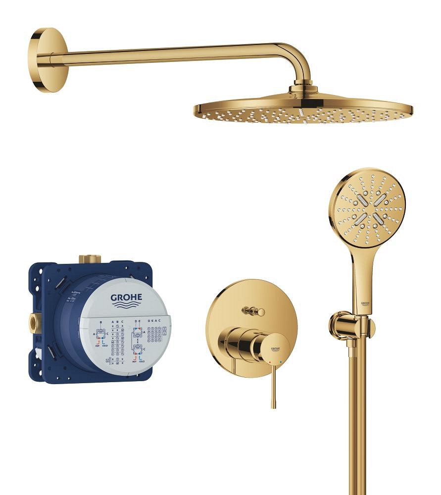 Душевая система встраиваемая, холодный рассвет глянцевый Grohe Essence 25287GL0