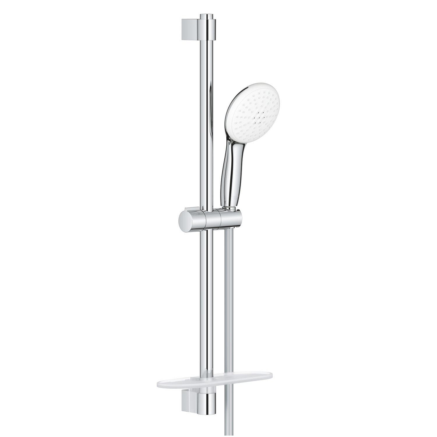 Душевой гарнитур 600, 2 вида струи, с полочкой, хром Grohe Tempesta New 27926003