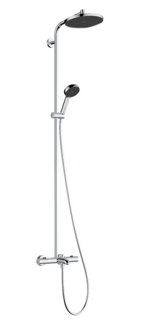 Душевая система с термостатом для ванны, хром Hansgrohe Activera S Showerpipe 240 1jet 28871000