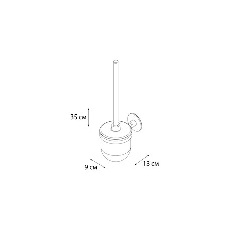 Ёрш для туалета FIXSEN ROUND FX-92113 (ЧЕХИЯ)