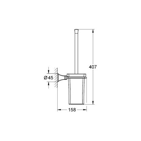 Ёрш для туалета GROHE 40632IG0 Grandera