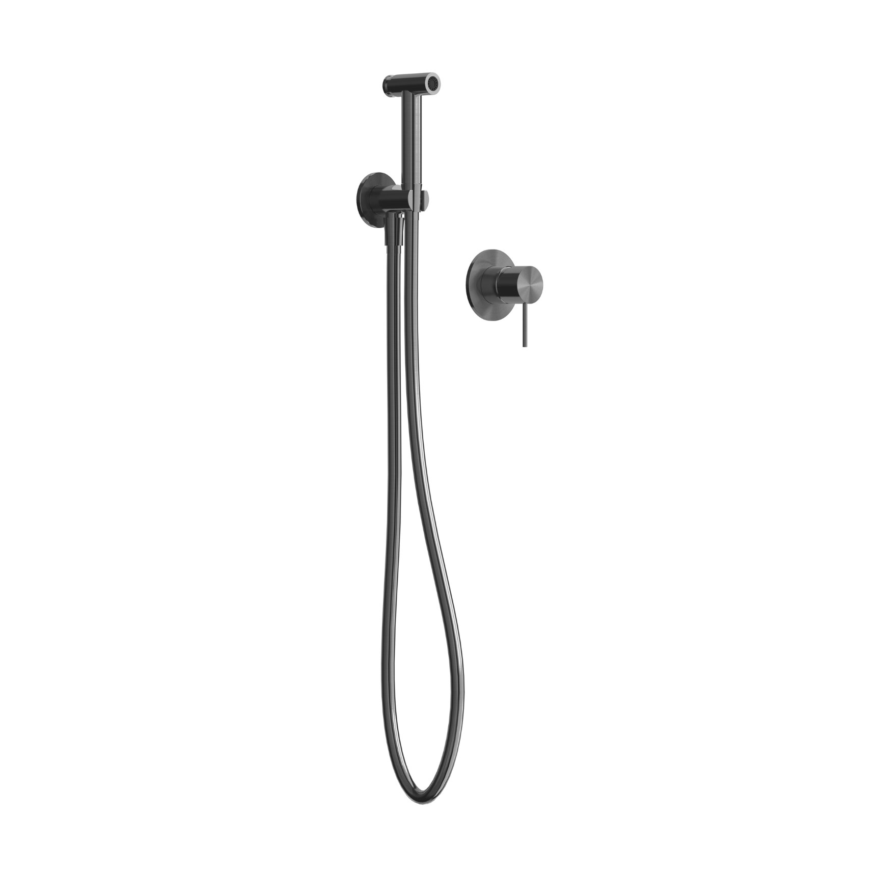 Гигиенический душ со смесителем Minotti Style gun metal