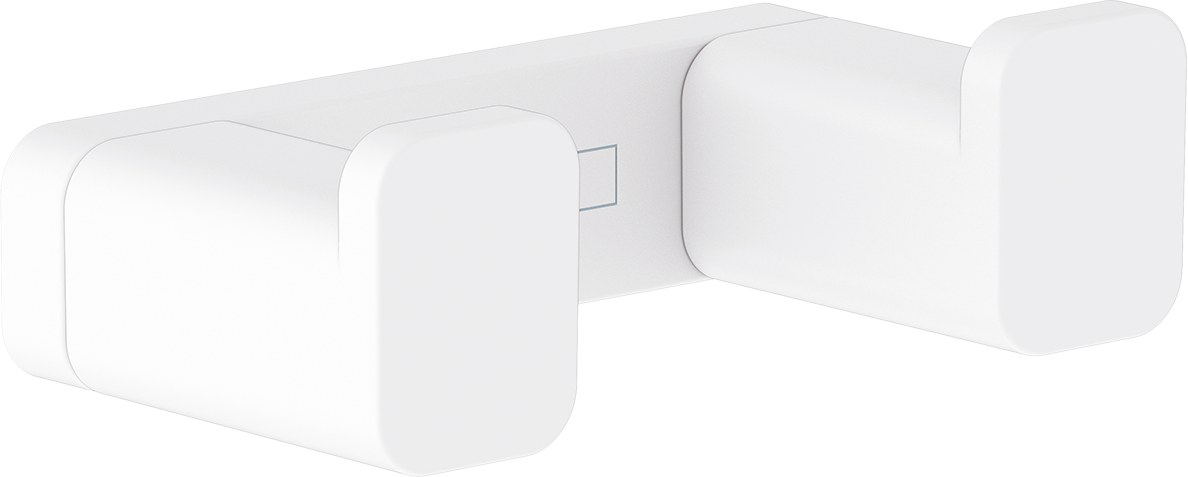 Крючок двойной, белый Hansgrohe AddStoris 41755700