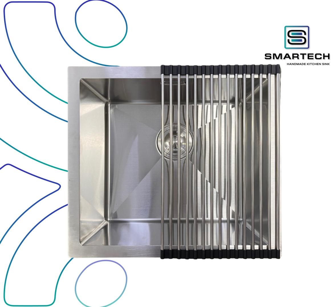 Кухонная мойка SMARTECH подстольного монтажа 50*45 черный