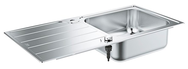 Мойка K500, оборачиваемая, 1000х500, с крылом, нержавеющая сталь Grohe 31563SD1