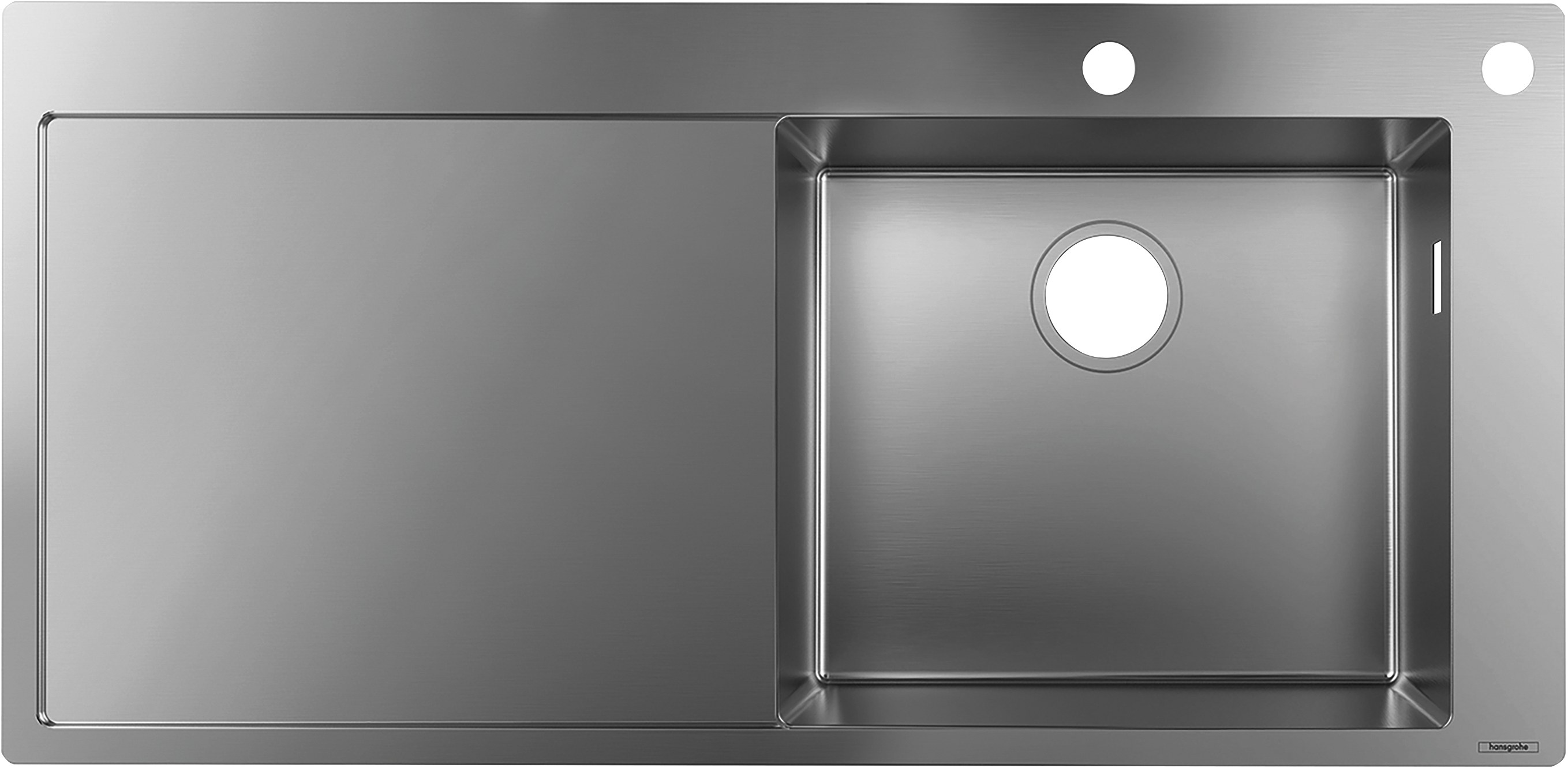 Мойка S71, с крылом, 510х1050, нержавеющая сталь Hansgrohe 43307800