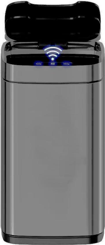 Мусорное ведро VIVA с крышкой VI-8829-12-B 12 л