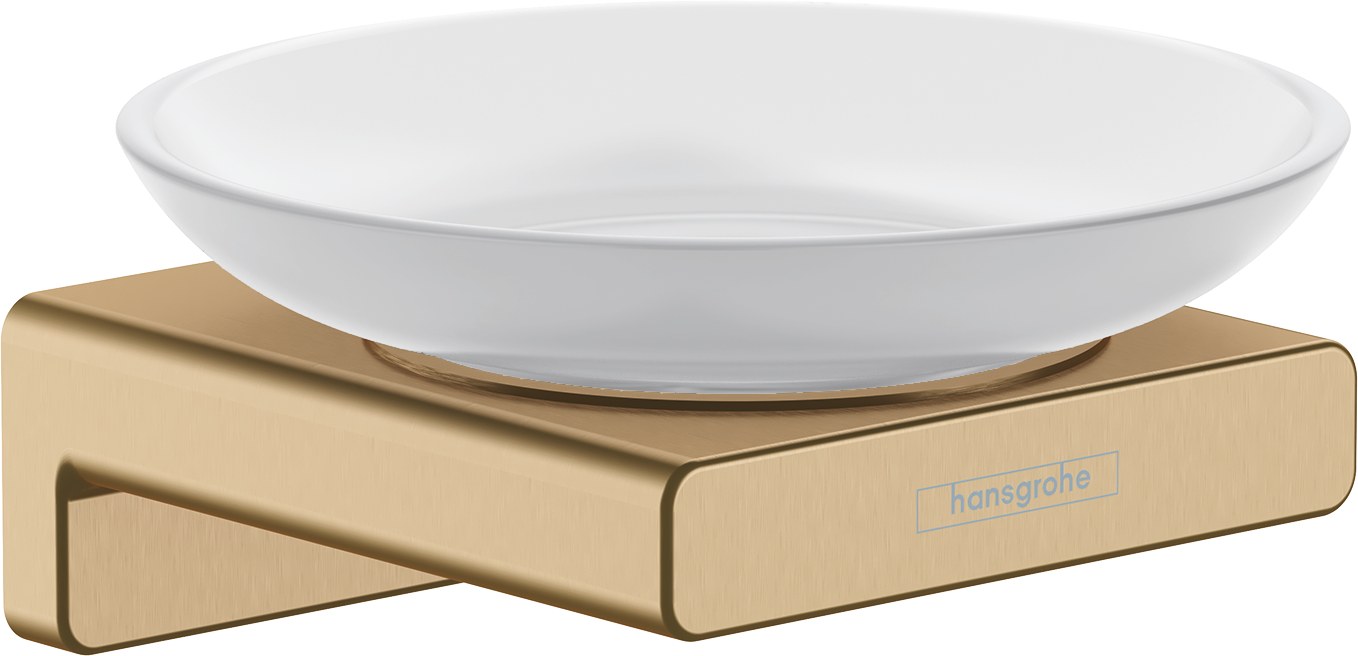Мыльница с держателем, шлифованная бронза Hansgrohe AddStoris 41746140