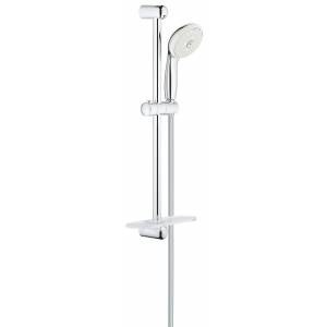 Набор для душа GROHE New Tempesta с полочкой, душевая штанга 600 мм, 9,5 л/мин, хром 27600001