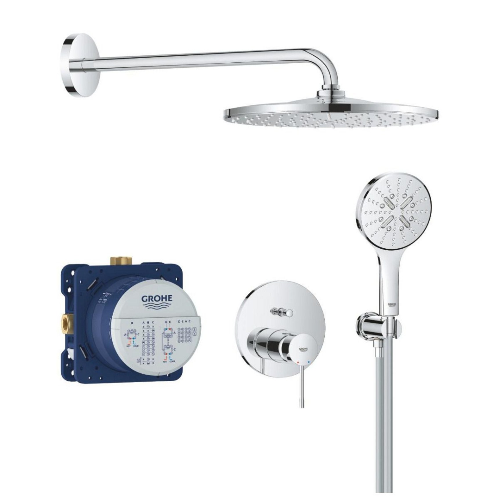 Набор для комплектации душа GROHE Essence 310, хром 25287000