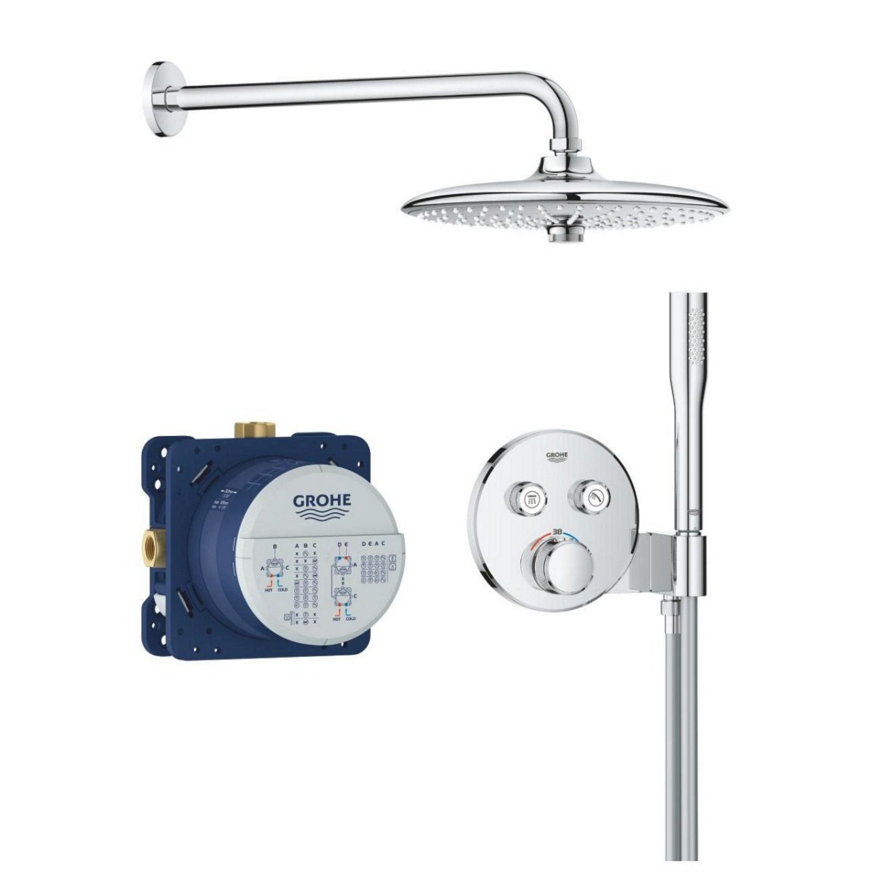 Набор для комплектации душа GROHE Grohtherm SmartControl 260, хром 34867000