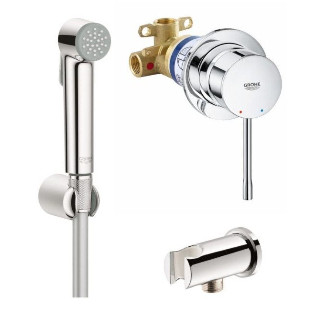 Набор с гигиеническим душем GROHE Essence, хром 129600