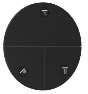 Переключатель потоков, черный Hansgrohe ShowerSelect Comfort S 15558670