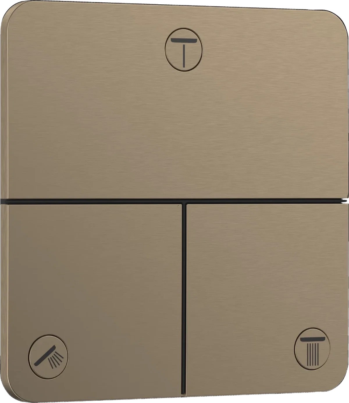 Переключатель потоков, встраиваемый, бронза Hansgrohe ShowerSelect Comfort Q 15587140