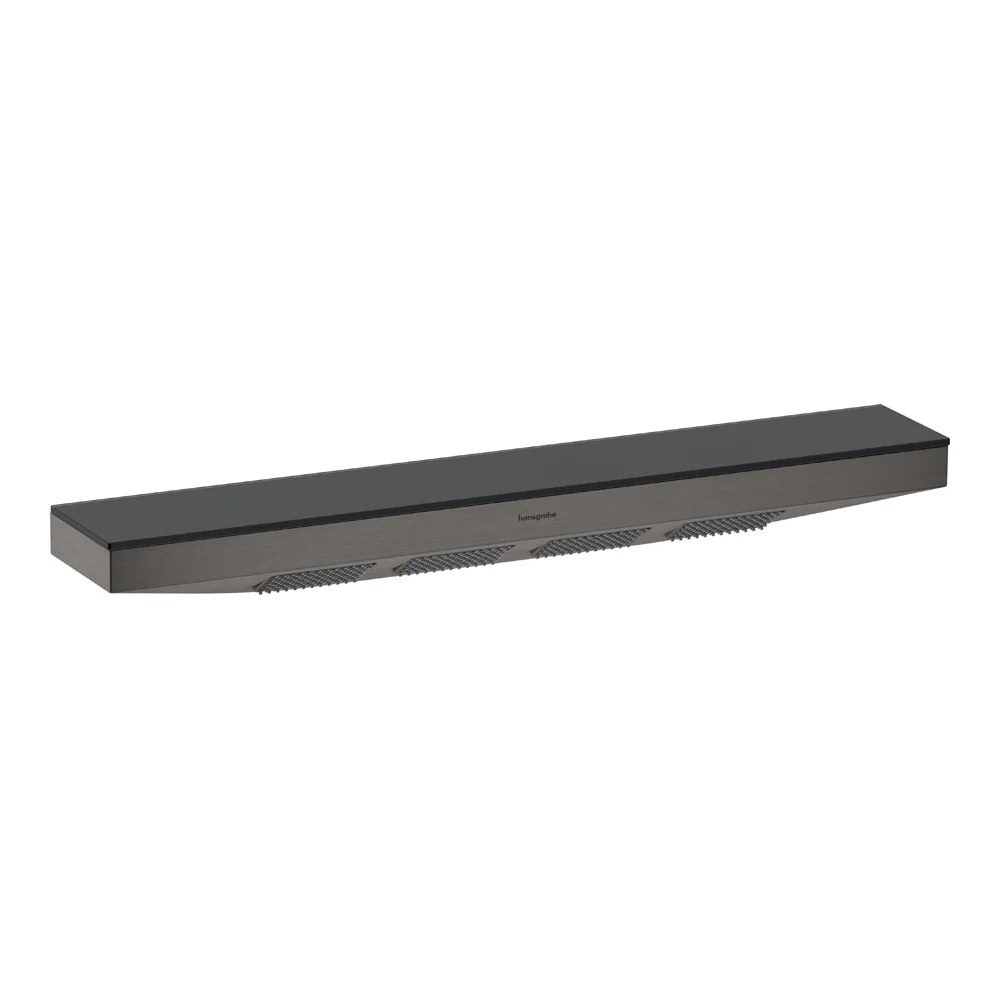 Плечевой душ с полкой для душа, шлифованный черный хром Hansgrohe Rainfinity 500 1jet 26243340