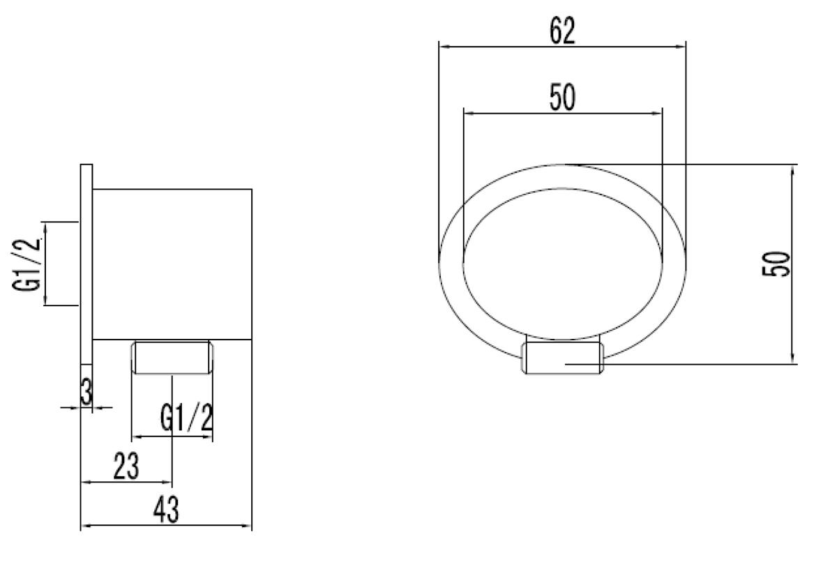 Подключение для душевого шланга LEMARK LM 8026 C