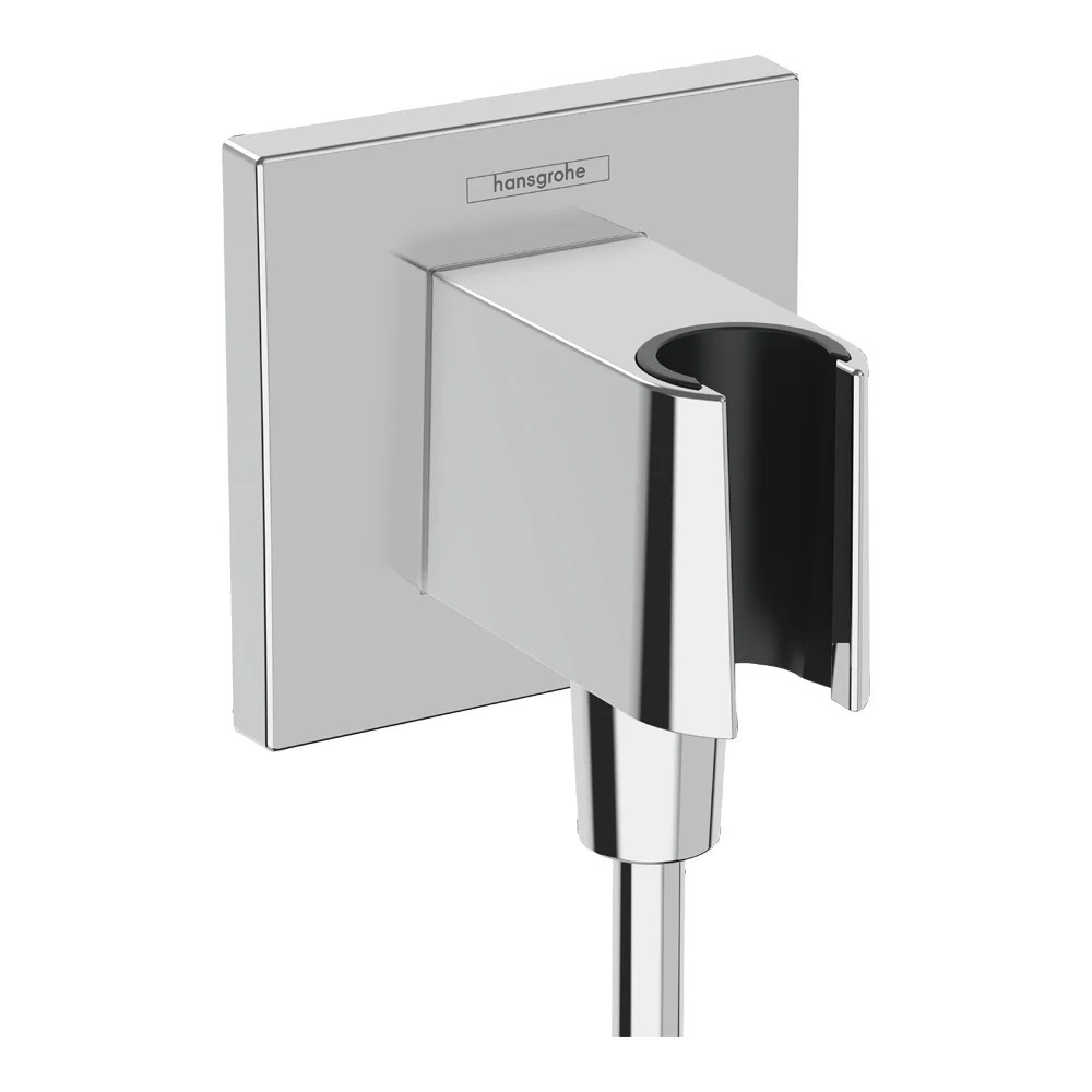 Подключение для душевого шланга с держателем для душа, хром Hansgrohe Fixfit Porter E 26889000