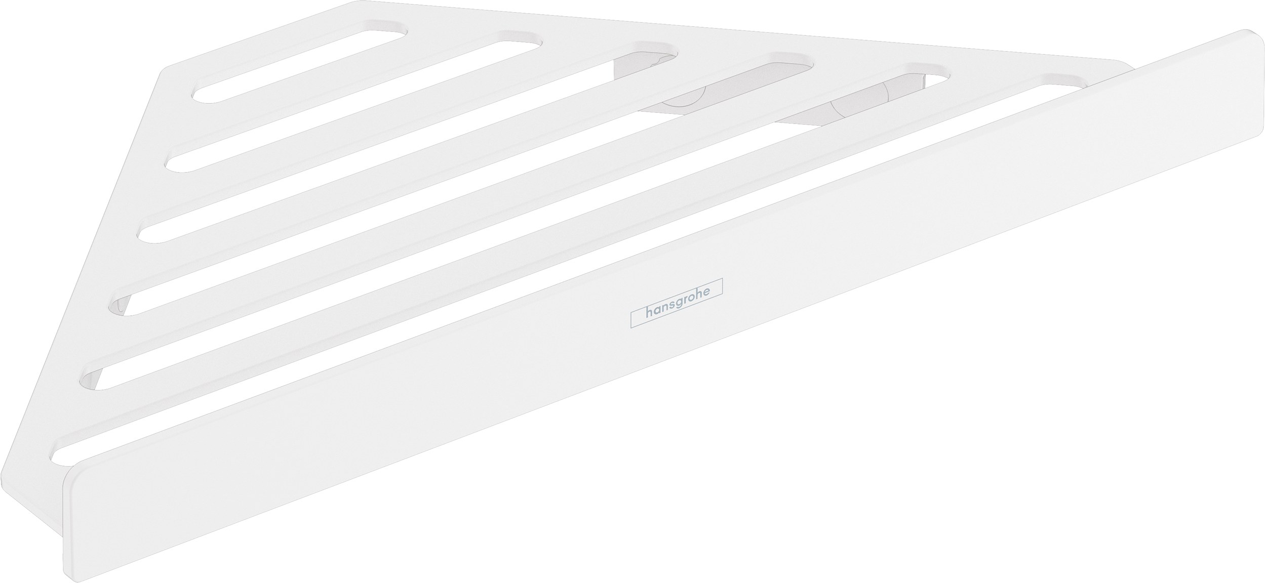 Полочка-корзинка, угловая, белая Hansgrohe AddStoris 41741700