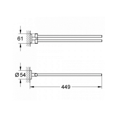 Полотенцедержатель GROHE 40371001 Essentials