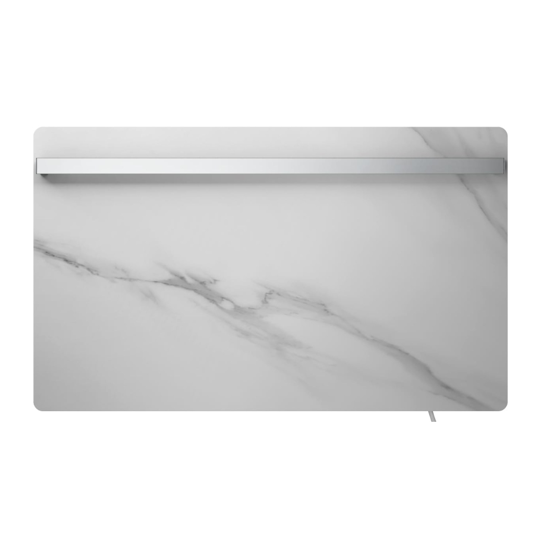 Полотенцесушитель Электрический с одним держателем LUSSO Stone White 450 750