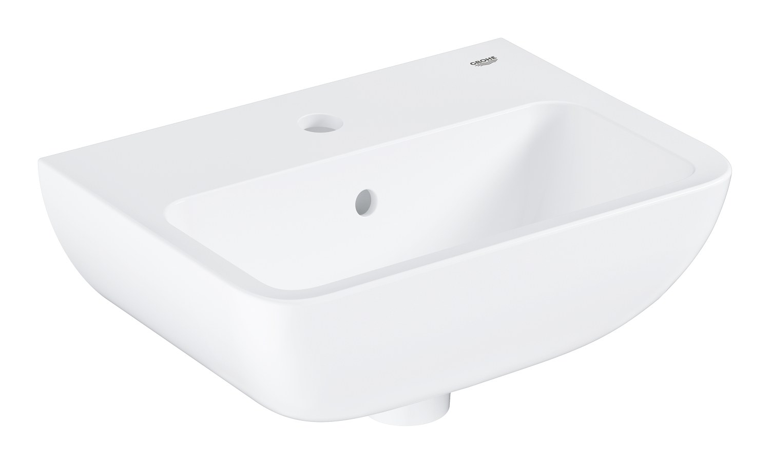 Раковина подвесная 45, с переливом, альпин-белый Grohe BauEdge Ceramic 39806000