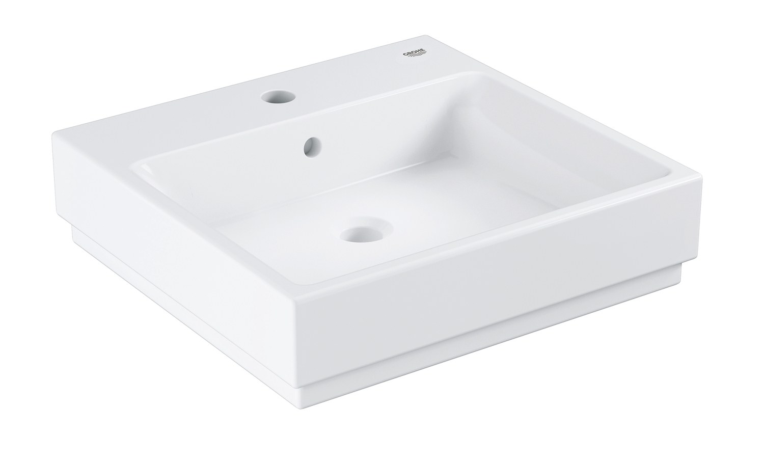 Раковина подвесная 50, с переливом, альпин-белый Grohe Cube Ceramic 3947400H