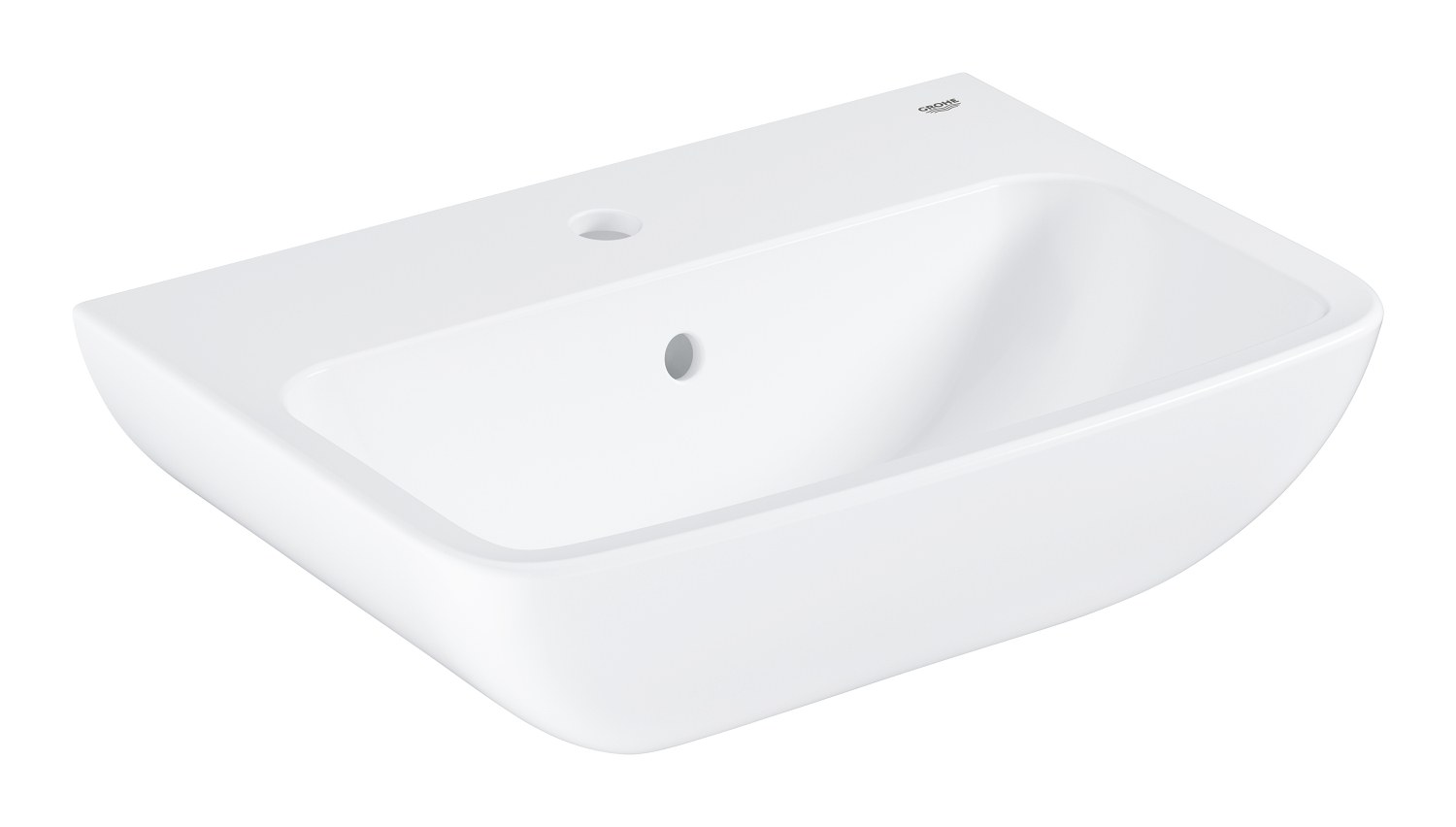 Раковина подвесная 55, с переливом, альпин-белый Grohe BauEdge Ceramic 39807000