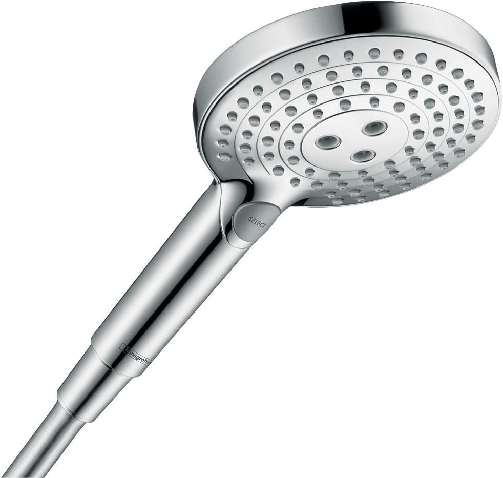 Ручной душ 120, 3 вида струи, хром Hansgrohe Raindance Select 26014000