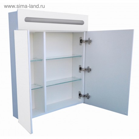 Шкаф-зеркало Аврора 60 с подсветкой LED Домино DV8005 HZ