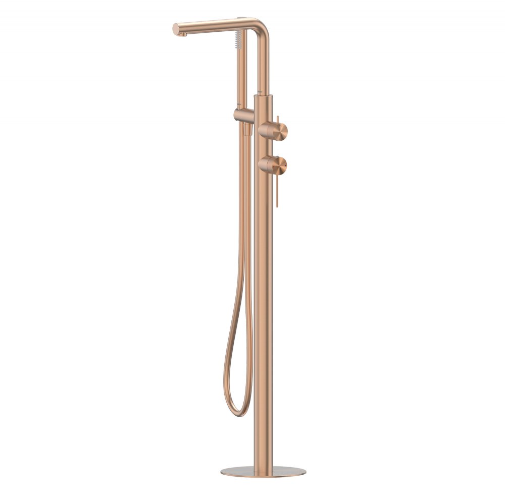 Смеситель ABBER Emotion 316 AF8815BRG отдельностоящий для ванны, брашированное розовое золото